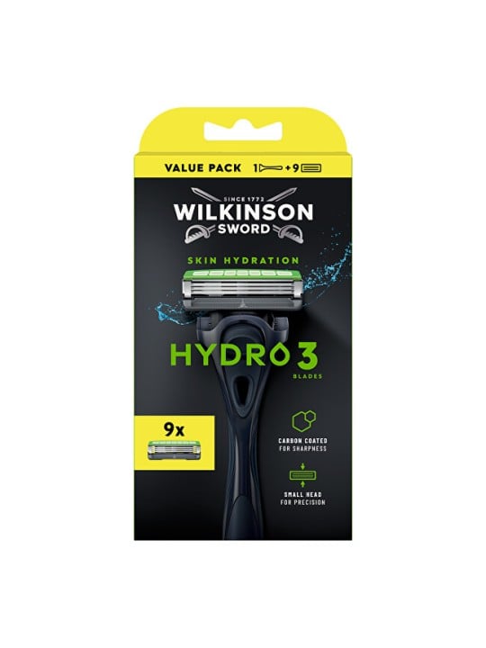 Wilkinson Rasoio elettrico Sword Hydro 3 + inserti 9 pezzi