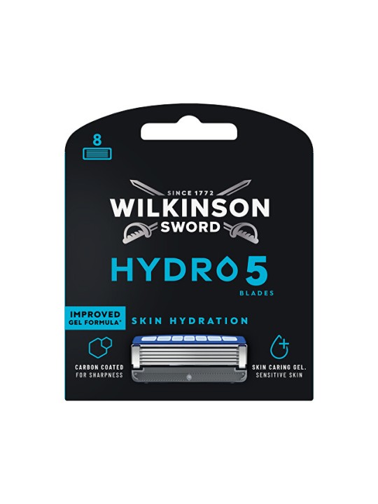 Wilkinson Lame da rasoio Hydro 5, 8 pezzi.
