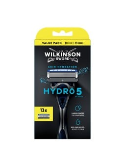 Wilkinson Rasoio elettrico Sword Hydro 5 + inserti 13 pezzi