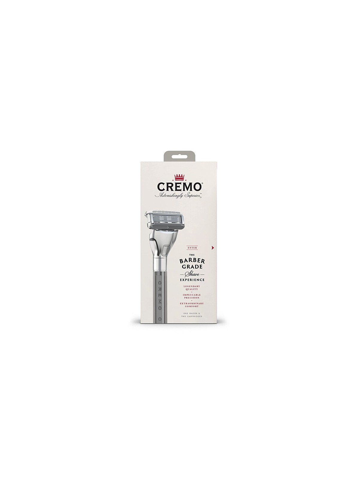 Cremo Rasoio da barbiere + 2 testine di ricambio uomo