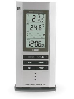 MPM Quality Sveglia radiocontrollata con termometro C02.2759.70.RC unisex