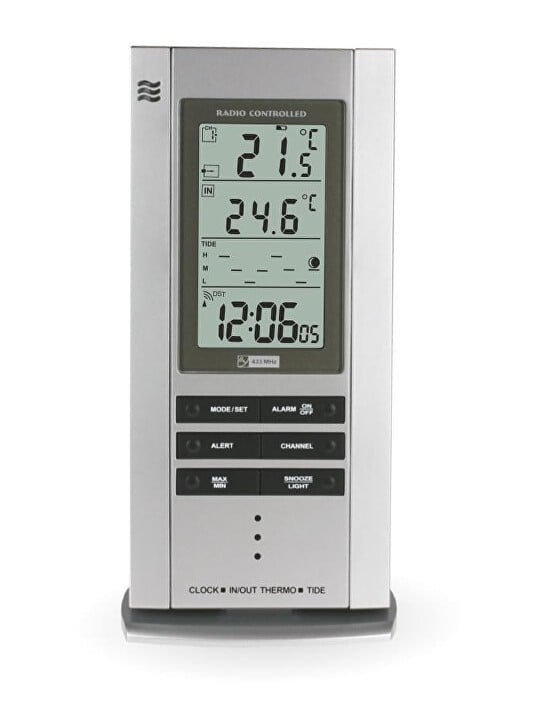 MPM Quality Sveglia radiocontrollata con termometro C02.2759.70.RC unisex