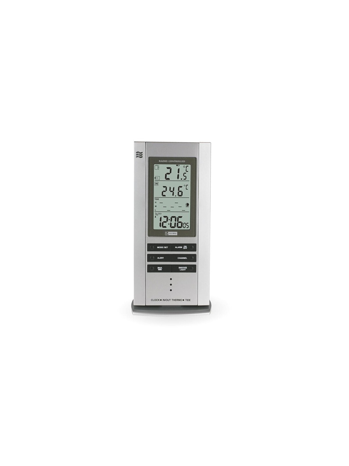 MPM Quality Sveglia radiocontrollata con termometro C02.2759.70.RC unisex