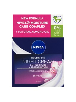 Nivea Crema notte nutriente e rigenerante per pelli secche e sensibili Essential da 50 ml donna