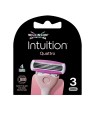 Wilkinson Testine di ricambio per rasoio Intuition Quattro, 3 pezzi