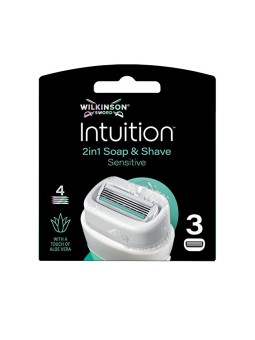 Wilkinson Sword Intuition 2in1 Pelle Sensibile 3 lame di ricambio per il rasoio