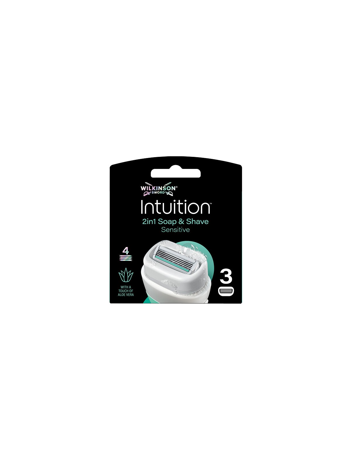 Wilkinson Sword Intuition 2in1 Pelle Sensibile 3 lame di ricambio per il rasoio