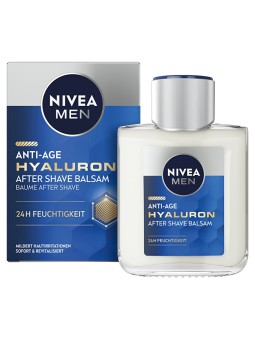 Nivea Balsamo anti-età all'acido ialuronico per uomo, dopobarba, 100ml