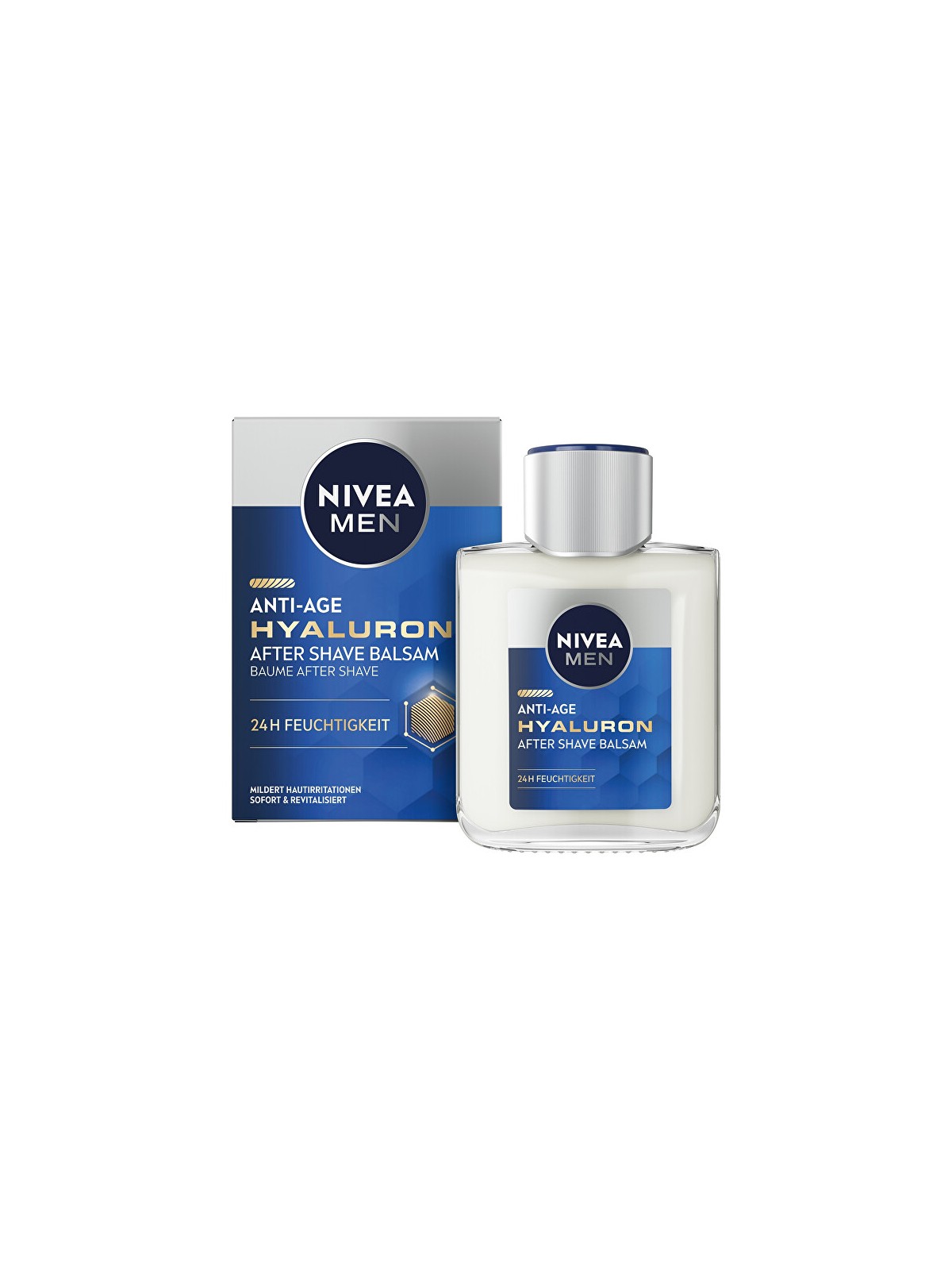Nivea Balsamo anti-età all'acido ialuronico per uomo, dopobarba, 100ml