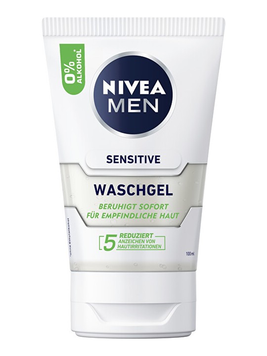 Nivea Gel detergente Men Sensitive Wash Gel 100ml uomo