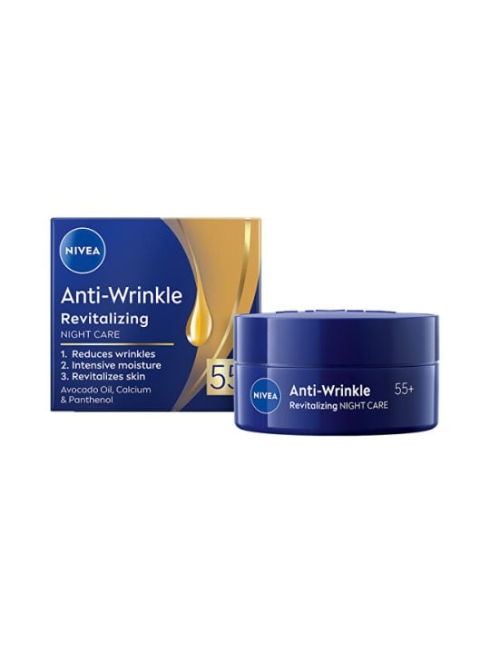 Nivea Crema notte rinfrescante antirughe + rivitalizzante 50+ donna
