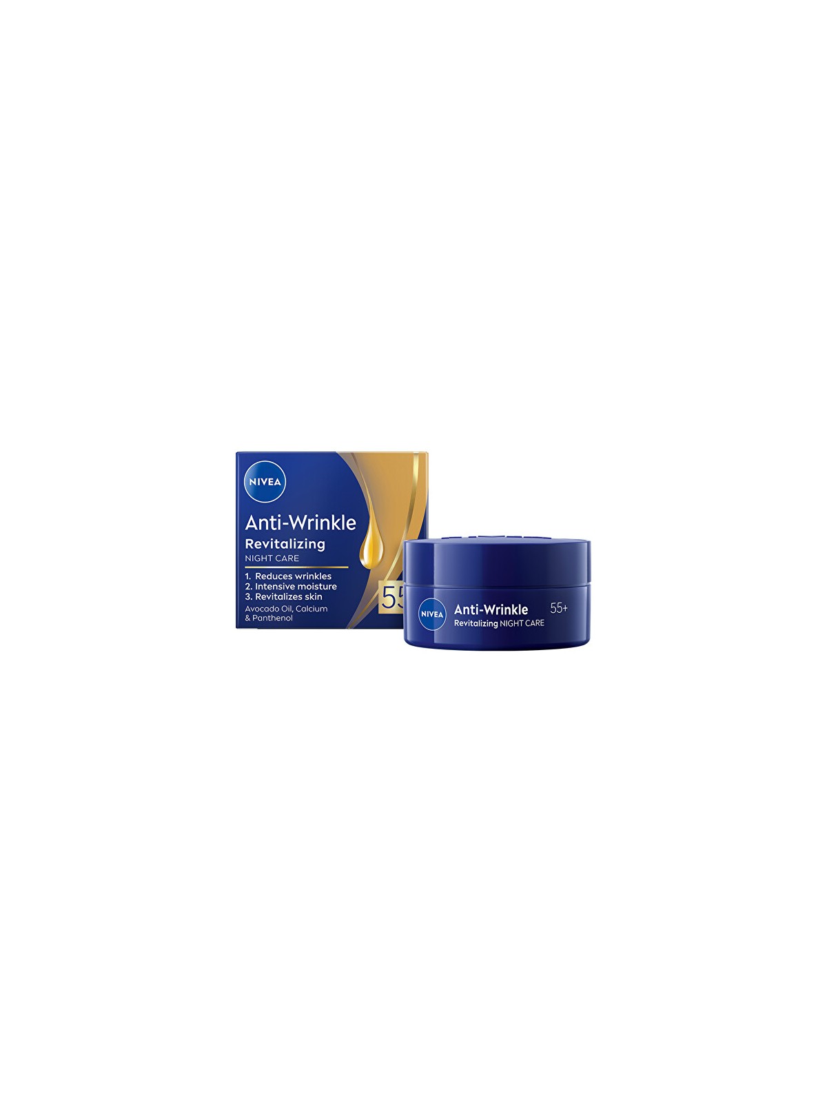 Nivea Crema notte rinfrescante antirughe + rivitalizzante 50+ donna