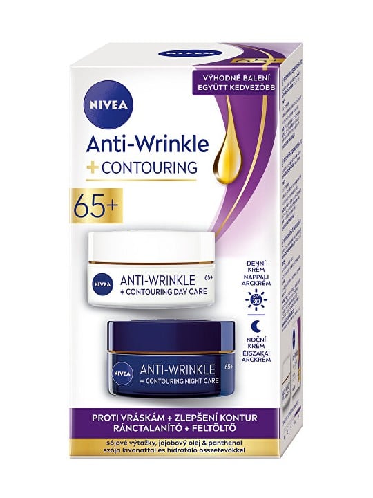 Nivea Cofanetto regalo per migliorare i contorni della pelle matura 65+ Antirughe donna