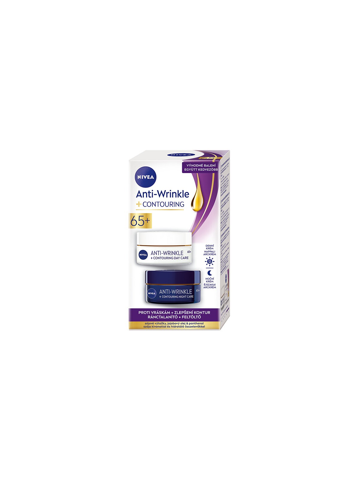 Nivea Cofanetto regalo per migliorare i contorni della pelle matura 65+ Antirughe donna