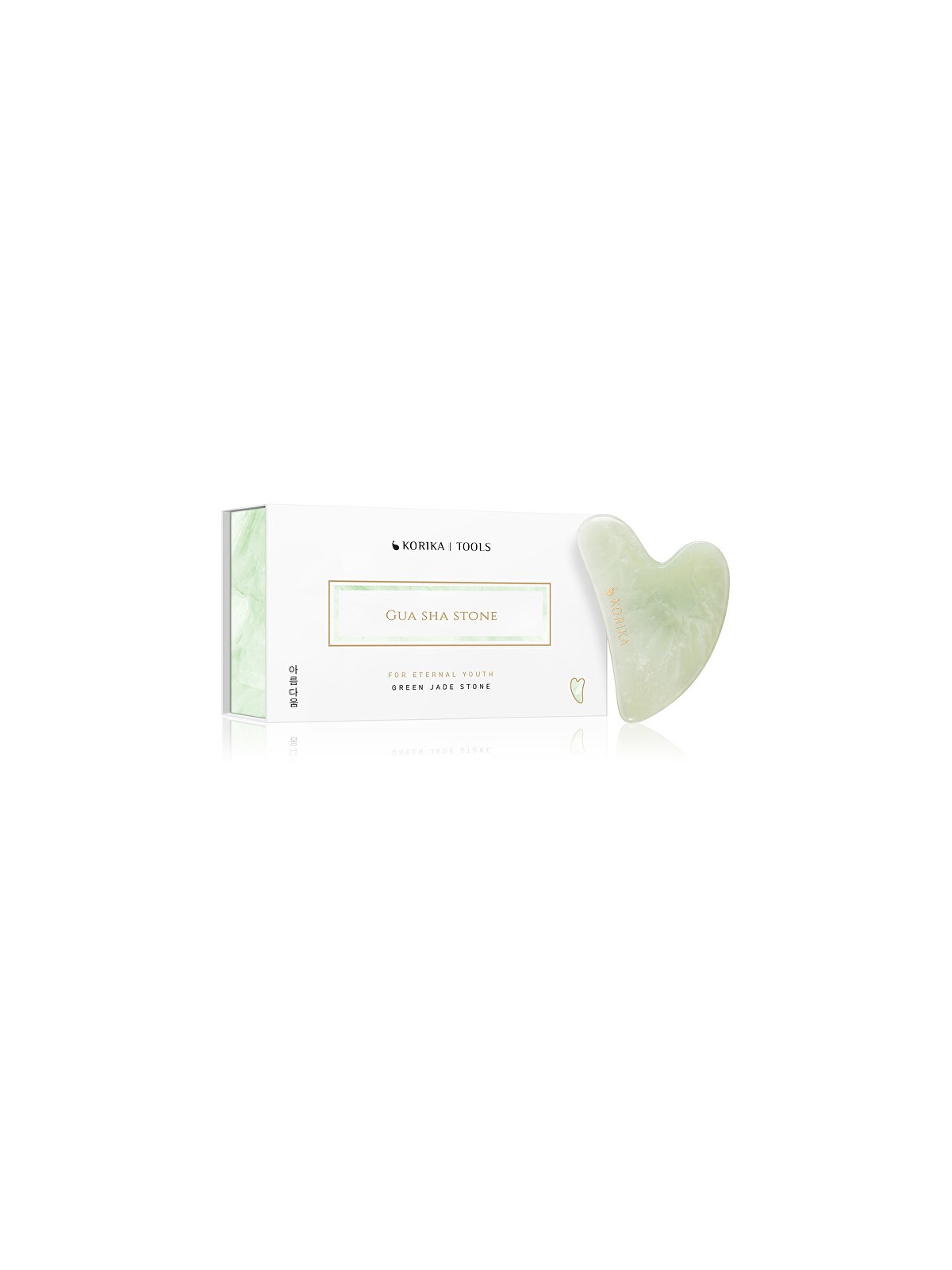 KORIKA Pietra Gua Sha in giada verde Pietra Gua Sha donna