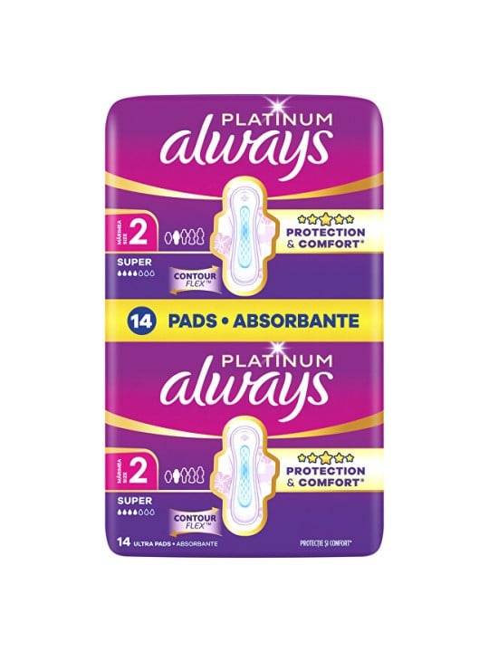 Always Assorbenti igienici Ultra Platinum Super Duo, confezione da 14 pezzi donna