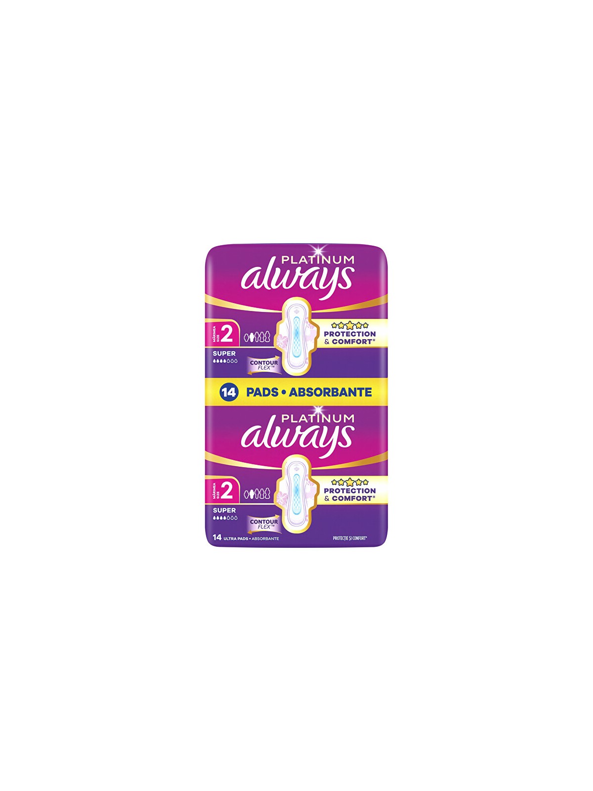 Always Assorbenti igienici Ultra Platinum Super Duo, confezione da 14 pezzi donna