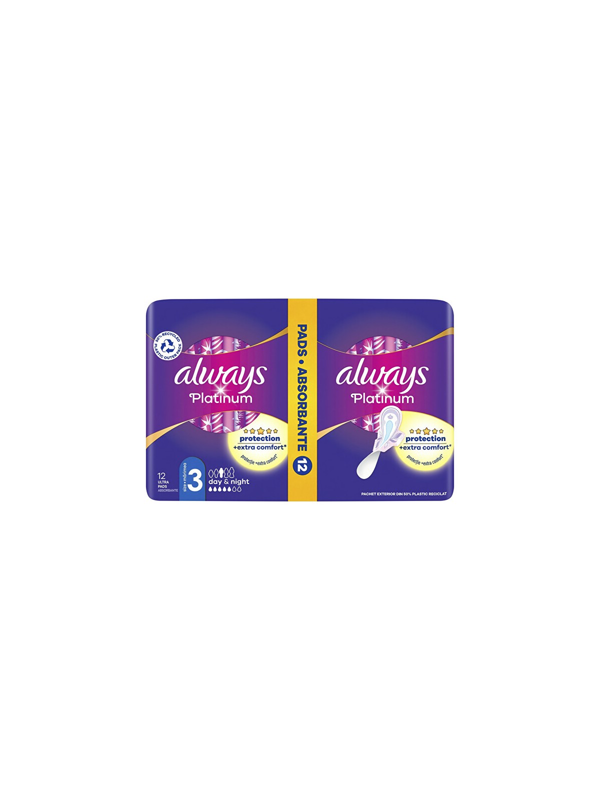 Always Assorbenti igienici Ultra Platinum Night Duo, confezione da 12 pezzi donna