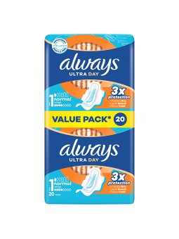Always Assorbenti igienici Ultra Day Normal Duo, confezione da 20 pezzi donna