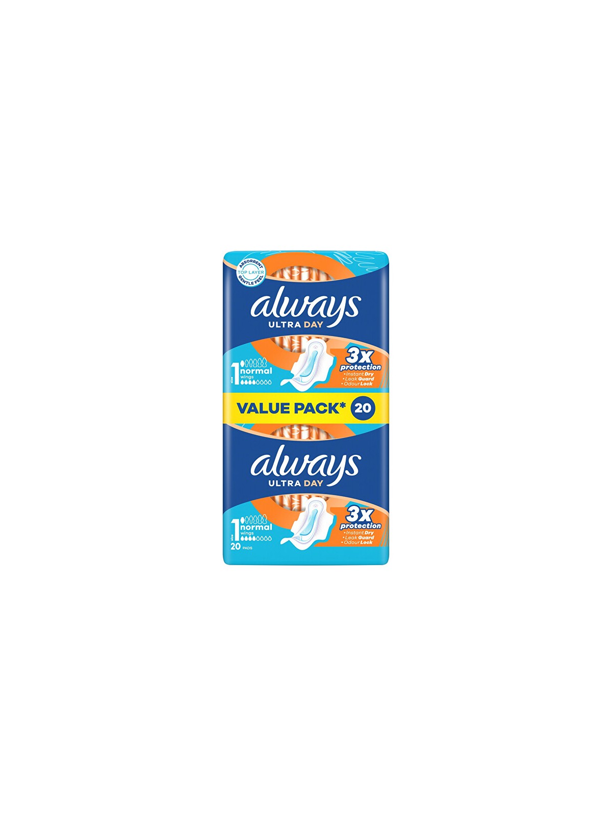 Always Assorbenti igienici Ultra Day Normal Duo, confezione da 20 pezzi donna