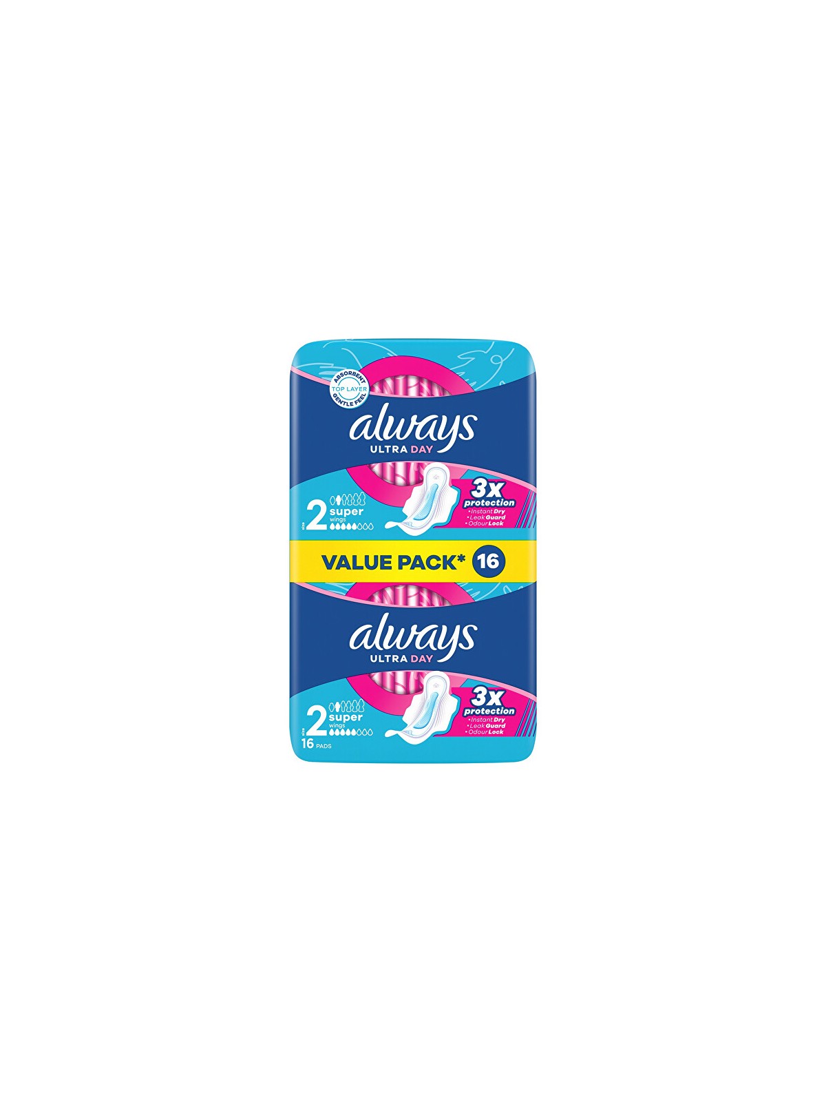 Always Assorbenti igienici Ultra Day Super Duo, confezione da 16 pezzi donna