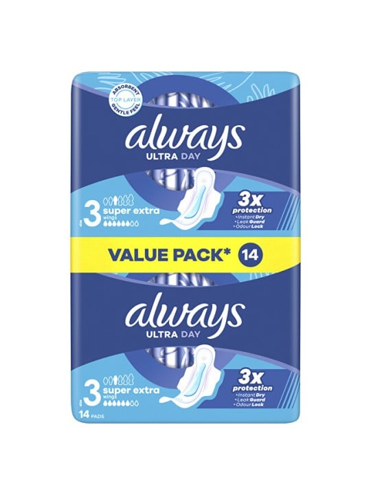 Always Assorbenti igienici Ultra Day Super Extra Duo, confezione da 14 pezzi donna