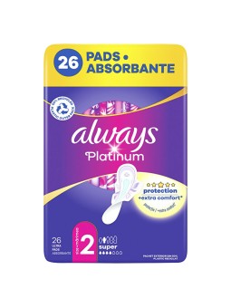 Always Assorbenti super igienici Ultra Platinum, confezione da 26 pezzi donna