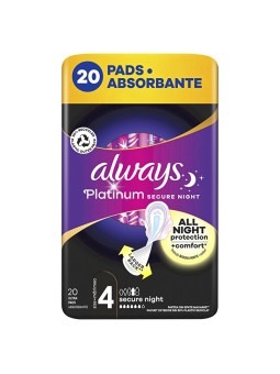 Always Assorbenti igienici Ultra Platinum Secure Night, 20 pezzi donna