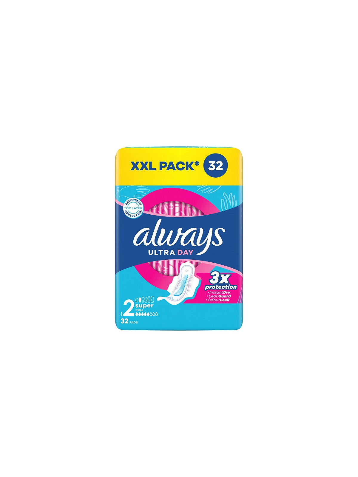 Always Assorbenti igienici Ultra Day Super Quattro, 32 pezzi donna