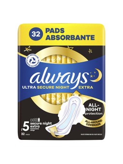 Always Assorbenti igienici Ultra Extra Secure Night, 32 pezzi donna