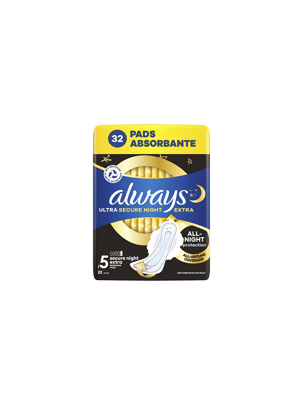 Always Assorbenti igienici Ultra Extra Secure Night, 32 pezzi donna
