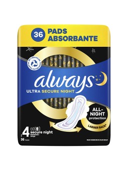 Always Assorbenti igienici Ultra Secure Night, 36 pezzi donna