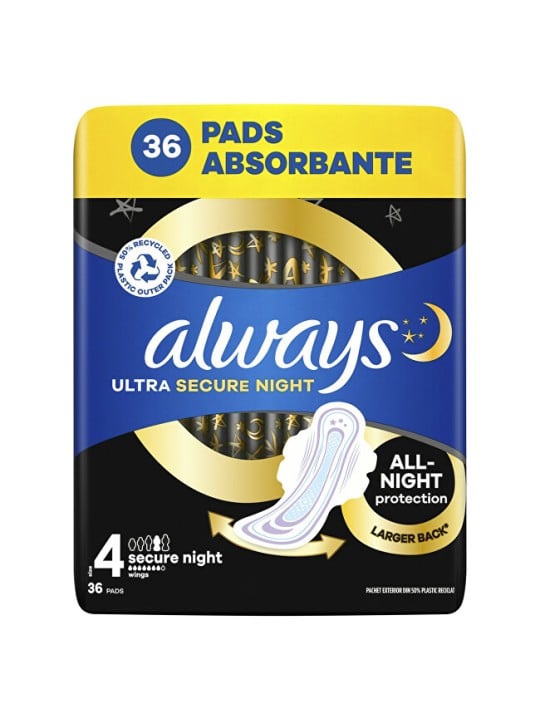 Always Assorbenti igienici Ultra Secure Night, 36 pezzi donna