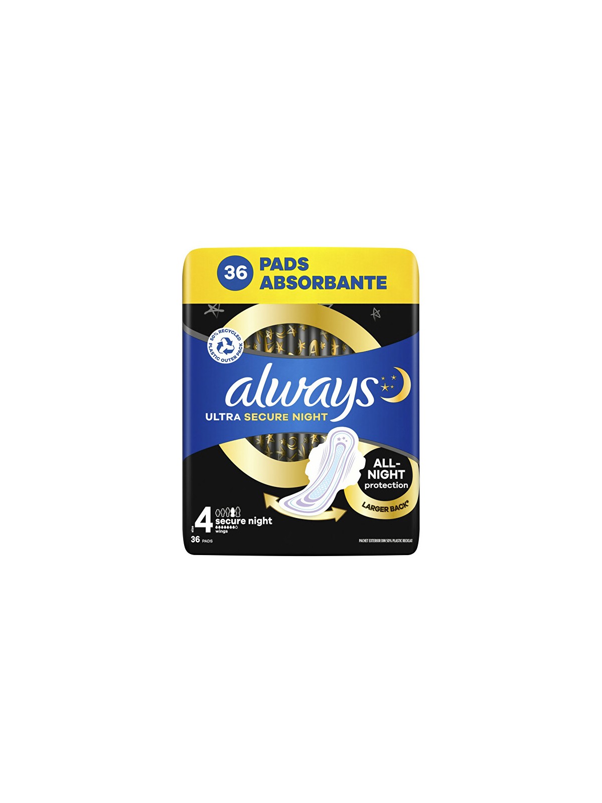 Always Assorbenti igienici Ultra Secure Night, 36 pezzi donna