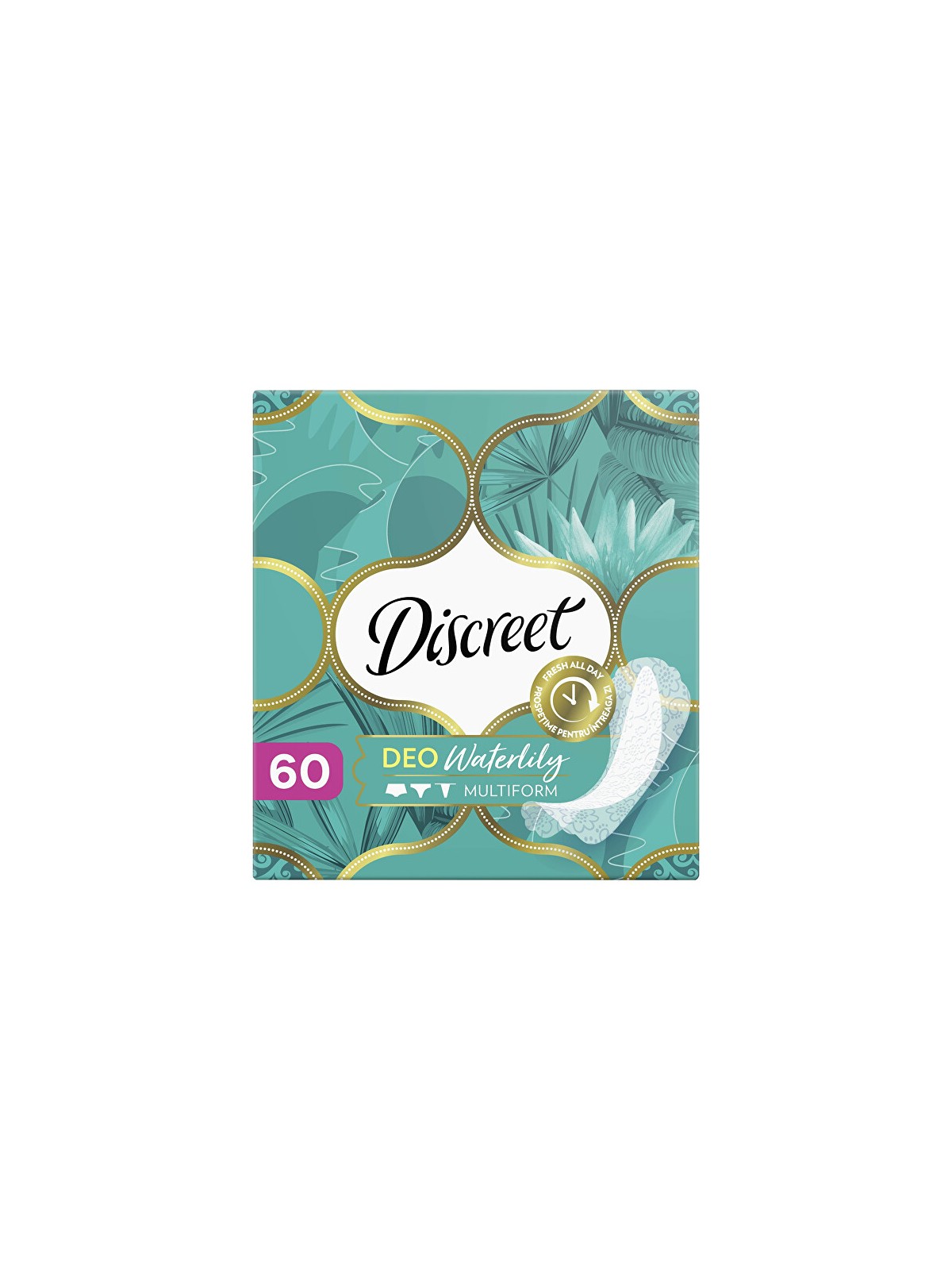 Discreet Salvaslip Waterlily Multiform, 60 pezzi donna