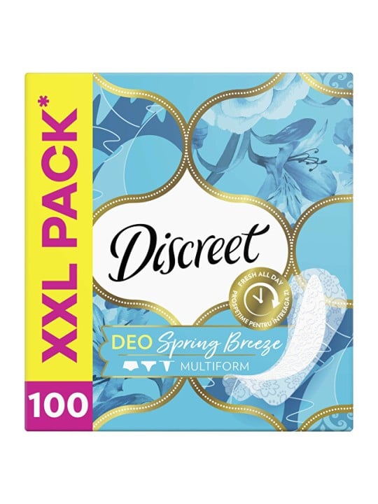Discreet Salvaslip multiformato Brezza primaverile, 100 pezzi donna
