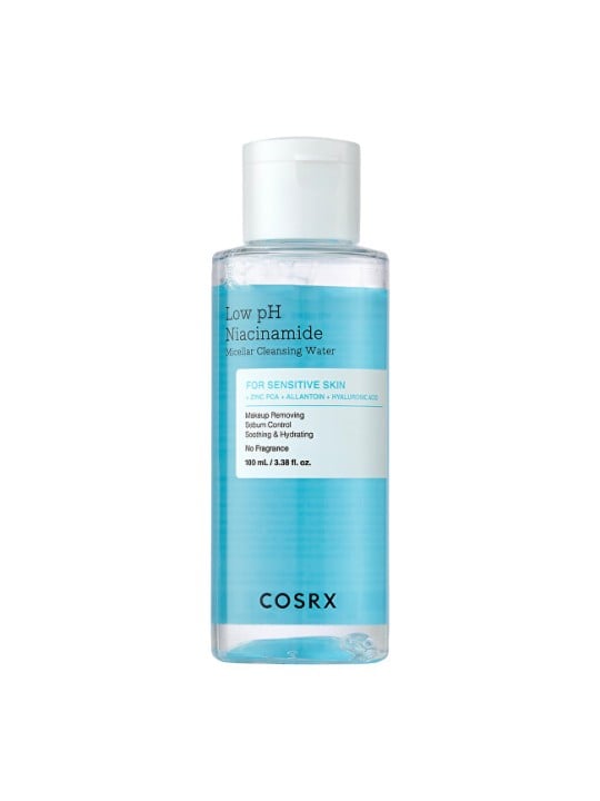 COSRX Acqua micellare detergente per pelli sensibili. Niacinamide a basso pH Acqua micellare detergente 100 ml donna