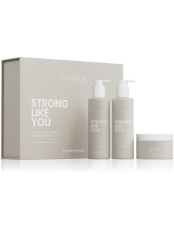ICONIQUE Professional Set regalo per capelli danneggiati Strong Like You donna