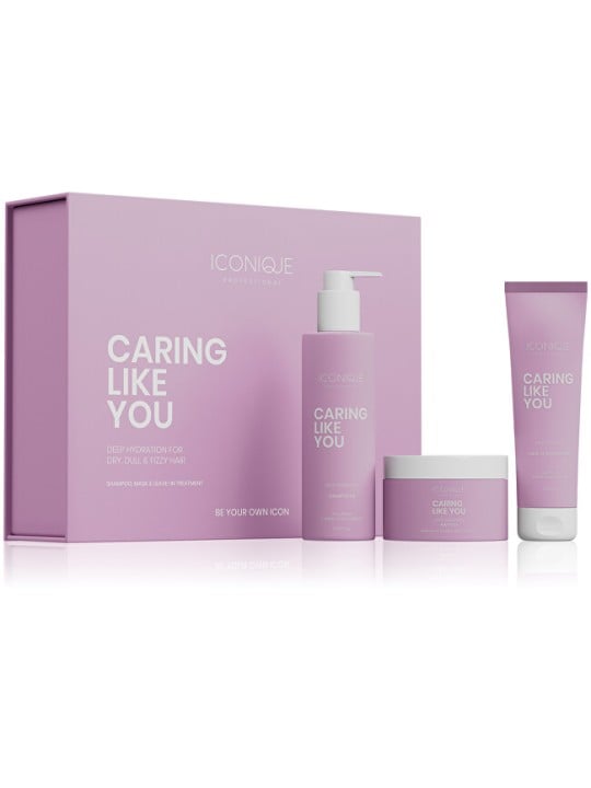 ICONIQUE Professional Set regalo "Caring Like You" per capelli secchi e danneggiati donna
