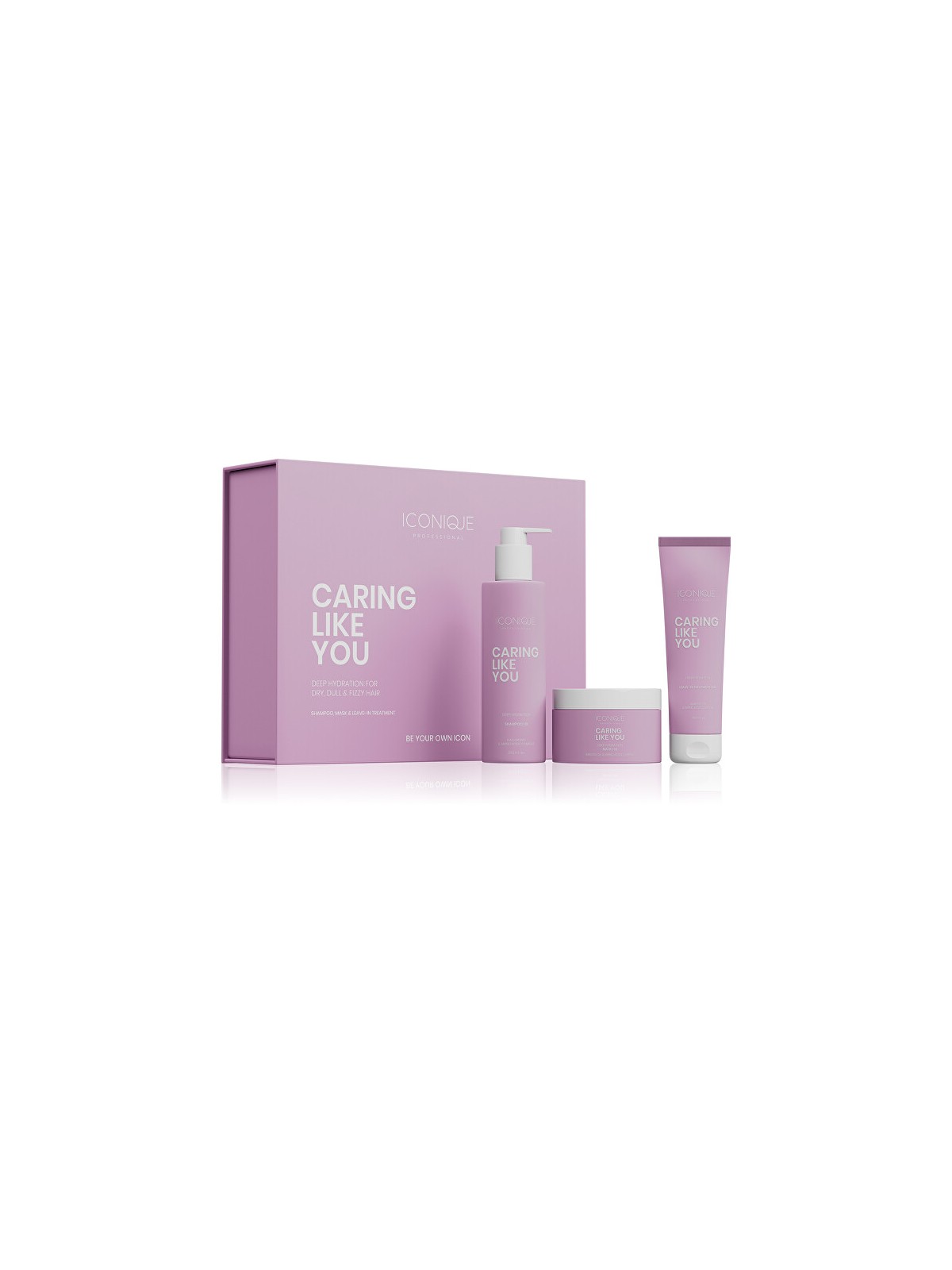 ICONIQUE Professional Set regalo "Caring Like You" per capelli secchi e danneggiati donna
