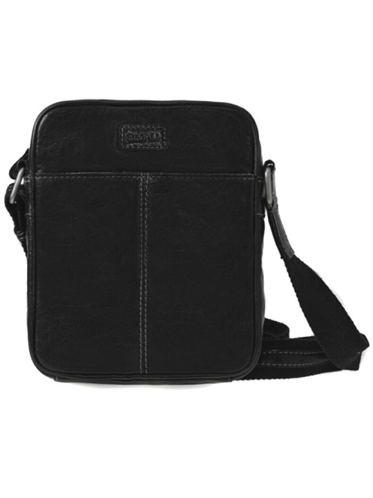 SEGALI Borsa a tracolla da uomo in pelle 7018 nera uomo