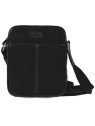 SEGALI Borsa a tracolla da uomo in pelle 7018 nera uomo