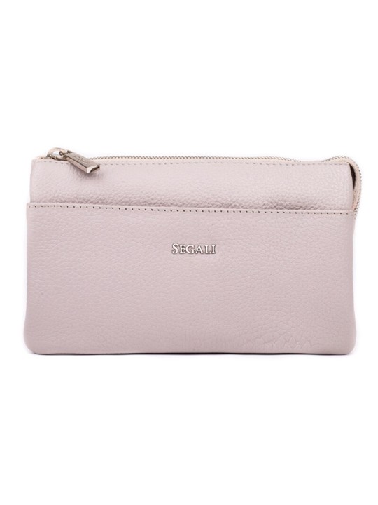 SEGALI Borsa a tracolla da donna in pelle 8002 color tortora donna