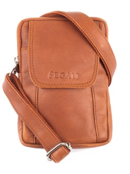 SEGALI Borsa a tracolla in pelle 107 cognac uomo