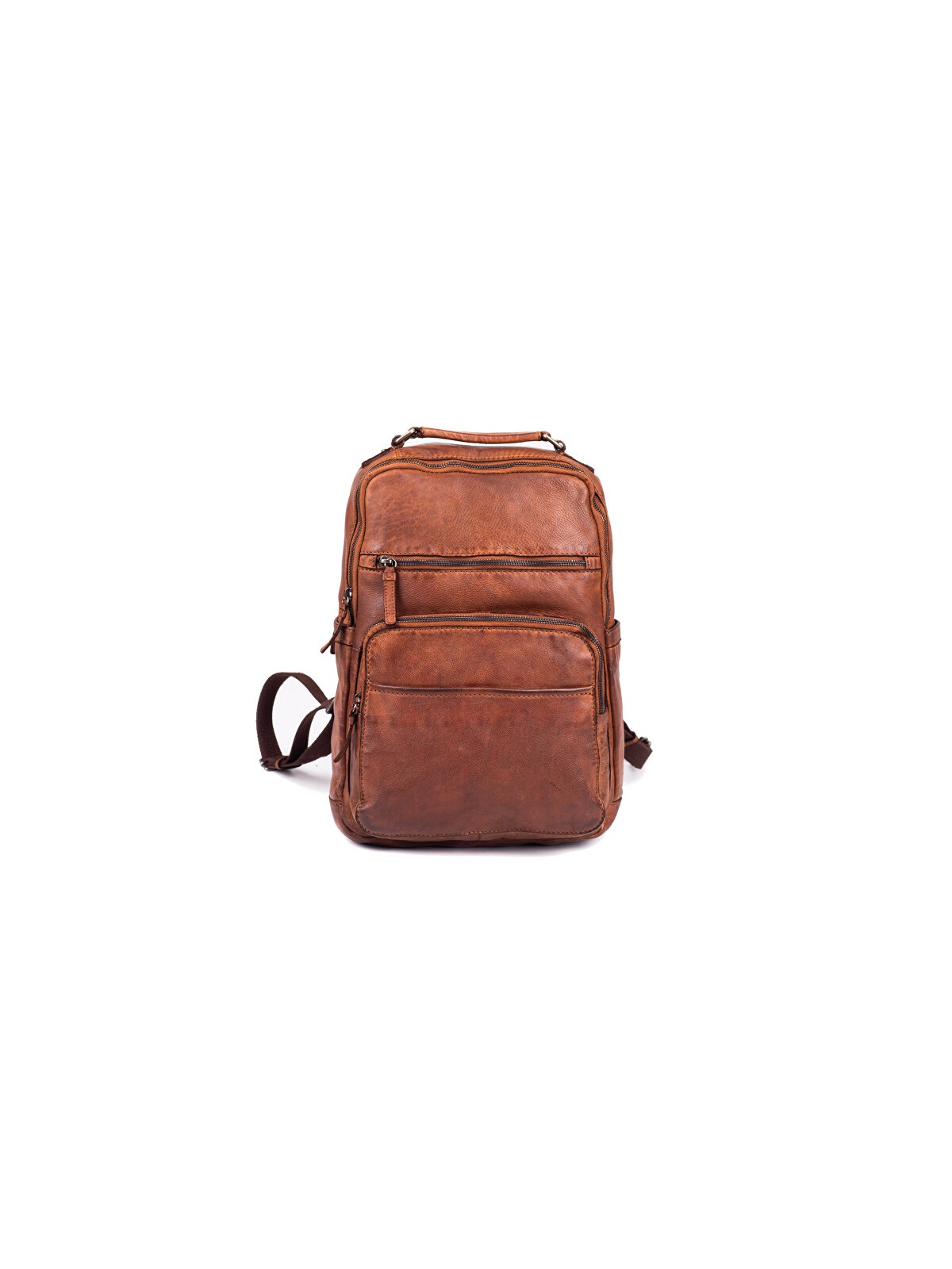 SEGALI Zaino in pelle 29411 Marrone chiaro unisex