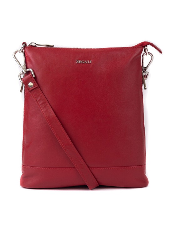 SEGALI Borsa a tracolla da donna in pelle 9060 rossa donna