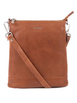 SEGALI Borsa a tracolla da donna in pelle 9060 color cognac donna