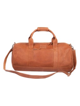 SEGALI Borsa da viaggio in pelle 1010 color cognac uomo