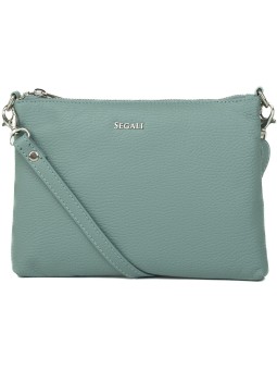 SEGALI Borsa a tracolla da donna in pelle A6C color salvia donna
