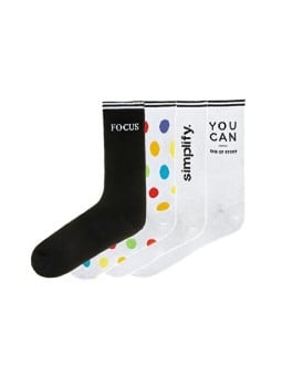 Funky Steps Confezione da 4 paia - calzini da donna FSC036 donna